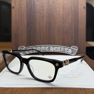 Chrome Hearts Black and Gold Glasses